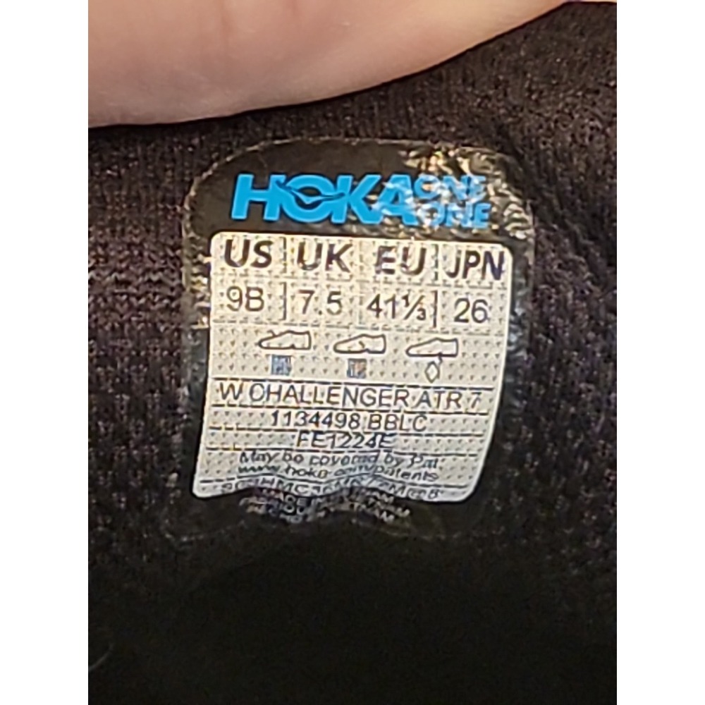Hoka One One Challenger ATR 7 GTX Black Shoe Trail Sneaker Womens Size 9B EUC - Picture 9 of 11